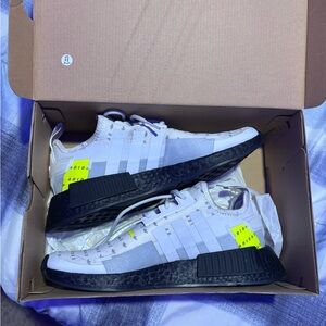 I’m selling white and green adidas for females